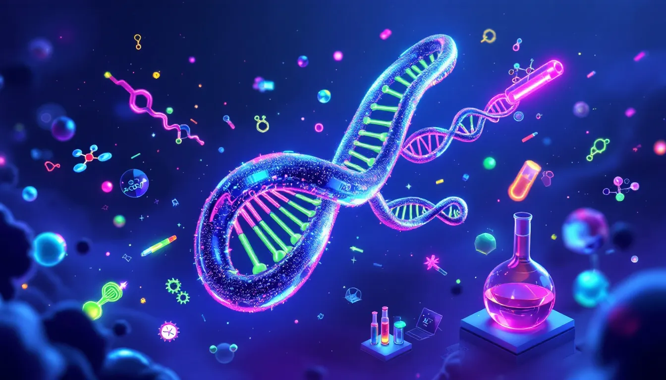 An illustration depicting various peptides and their structures.