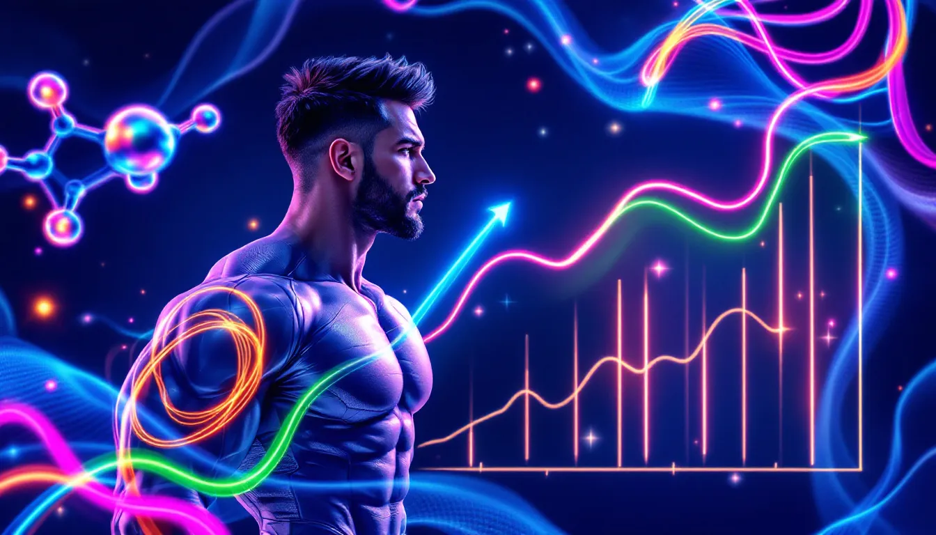 An athlete using peptide therapy for muscle growth.