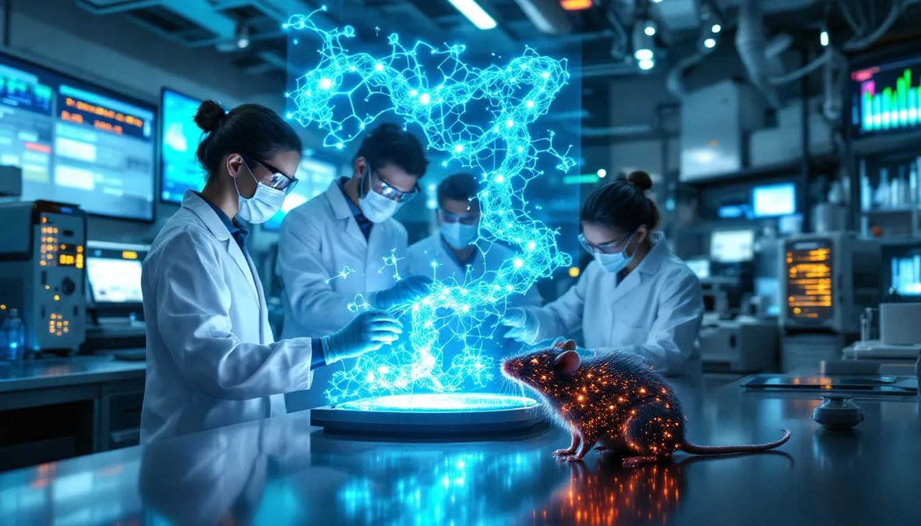 Research peptides being applied in animal studies for treatment purposes.