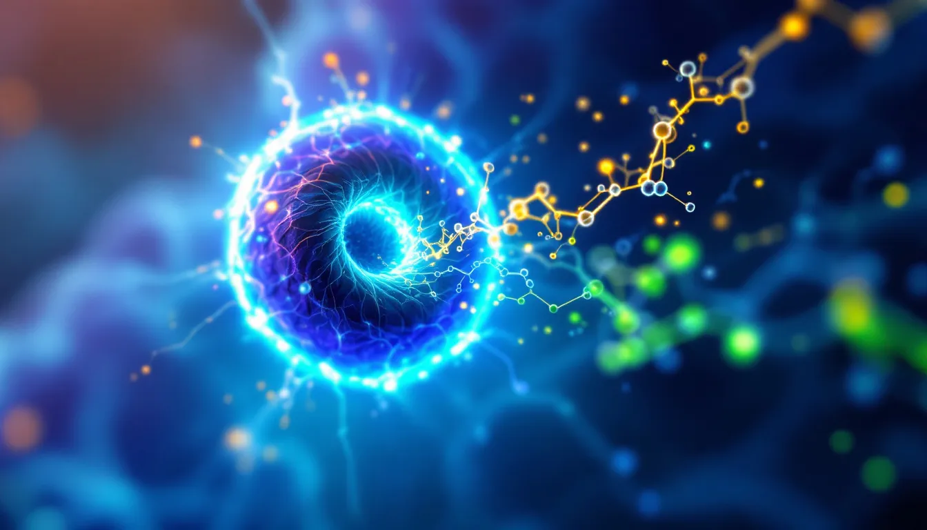 A visual representation of enhanced mitochondrial function through a mitochondria targeting peptide.
