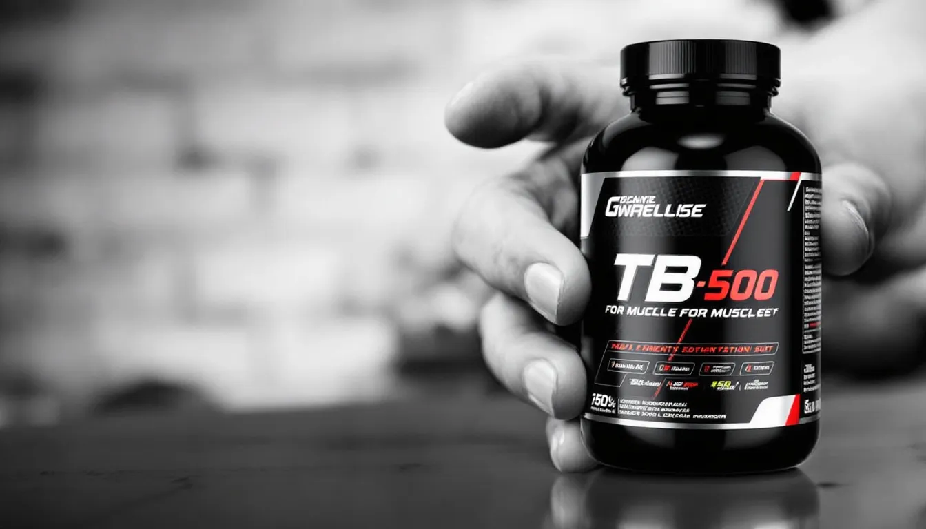 A scientific representation of muscle tissue development processes being studied in laboratory settings with TB 500.
