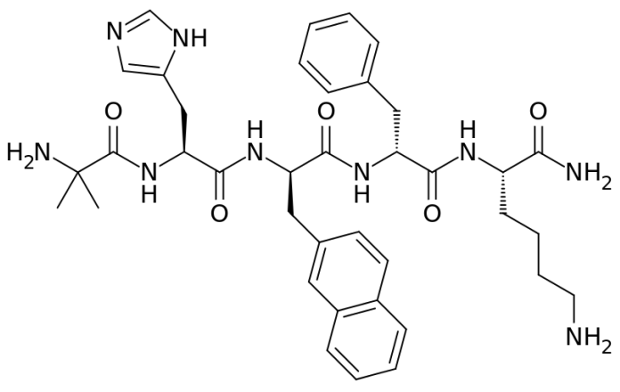 Comparison chart of Ipamorelin and GHRP-6, highlighting their structures and growth hormone-releasing effects.