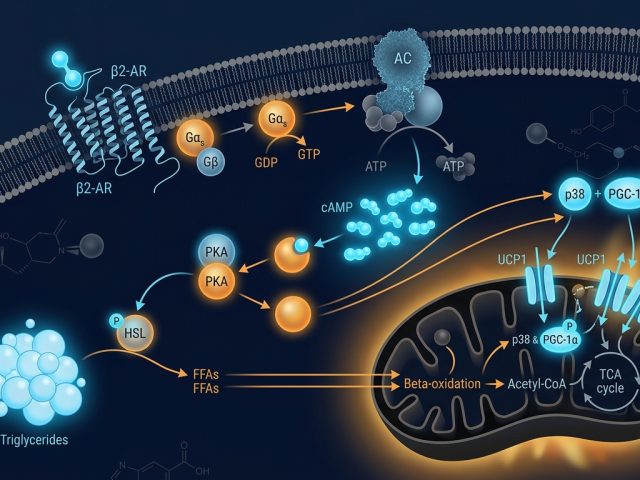 Clenbuterol: β2-Adrenoceptor Agonism, Thermogenic Mechanisms & Metabolic Research Applications
