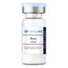 A clear vial labeled "Reta 30mg" contains purity-tested retatrutide, marked for laboratory, analytical, and research use only.