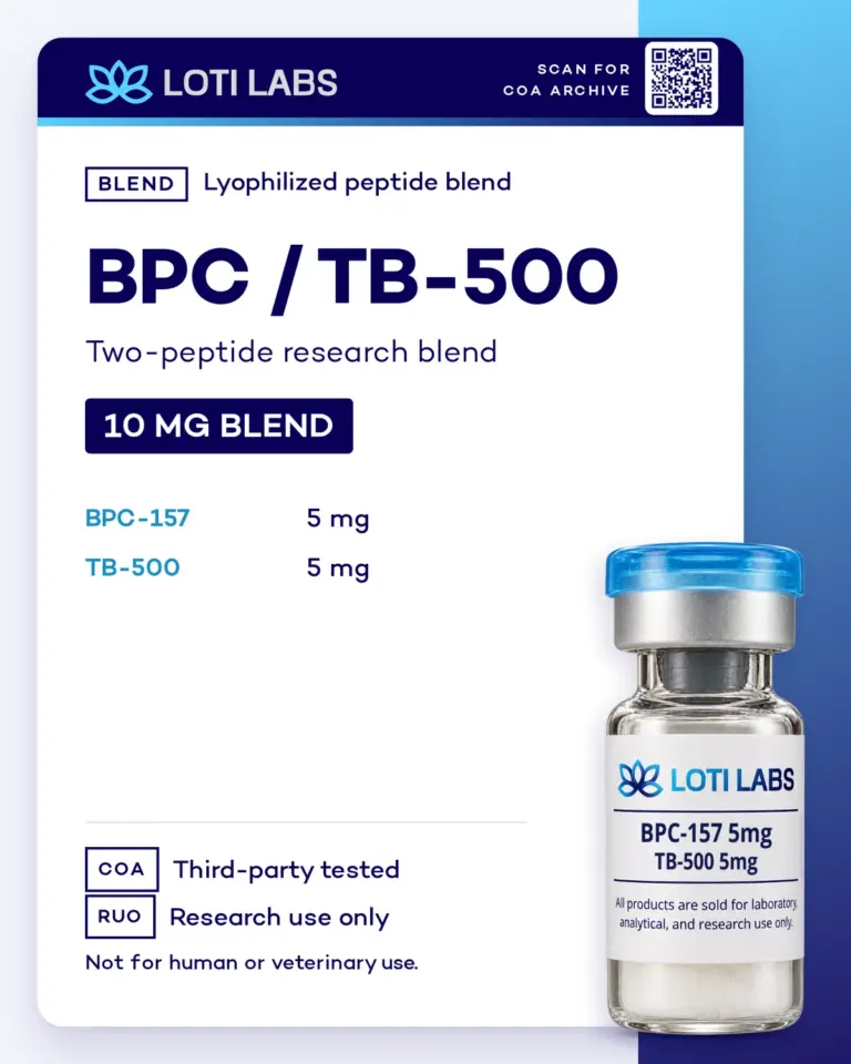 BPC-157 5mg / TB-500 5mg (blend) by Loti Labs, research use only