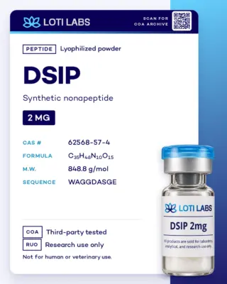 DSIP (Delta Sleep Inducing Peptide) 2mg by Loti Labs, research use only