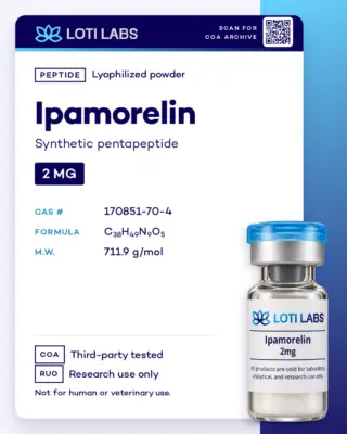 Ipamorelin 2mg by Loti Labs, research use only