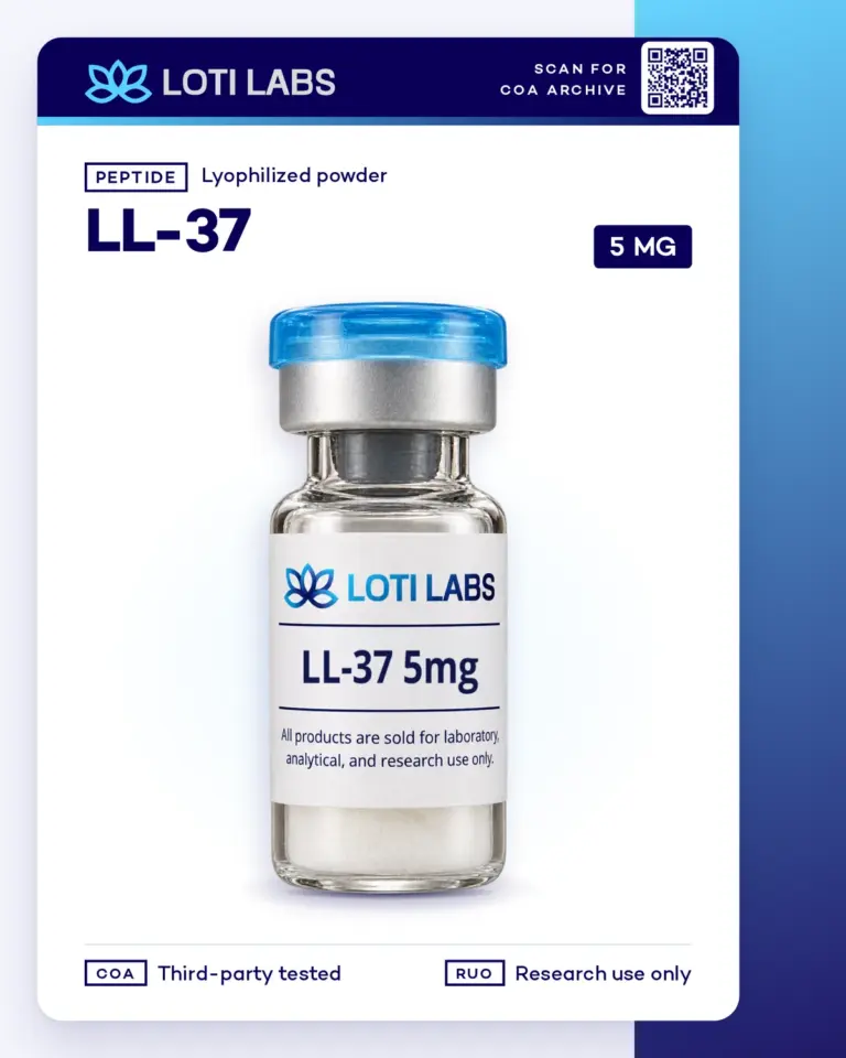 LL-37 5mg product photo, Loti Labs, research use only