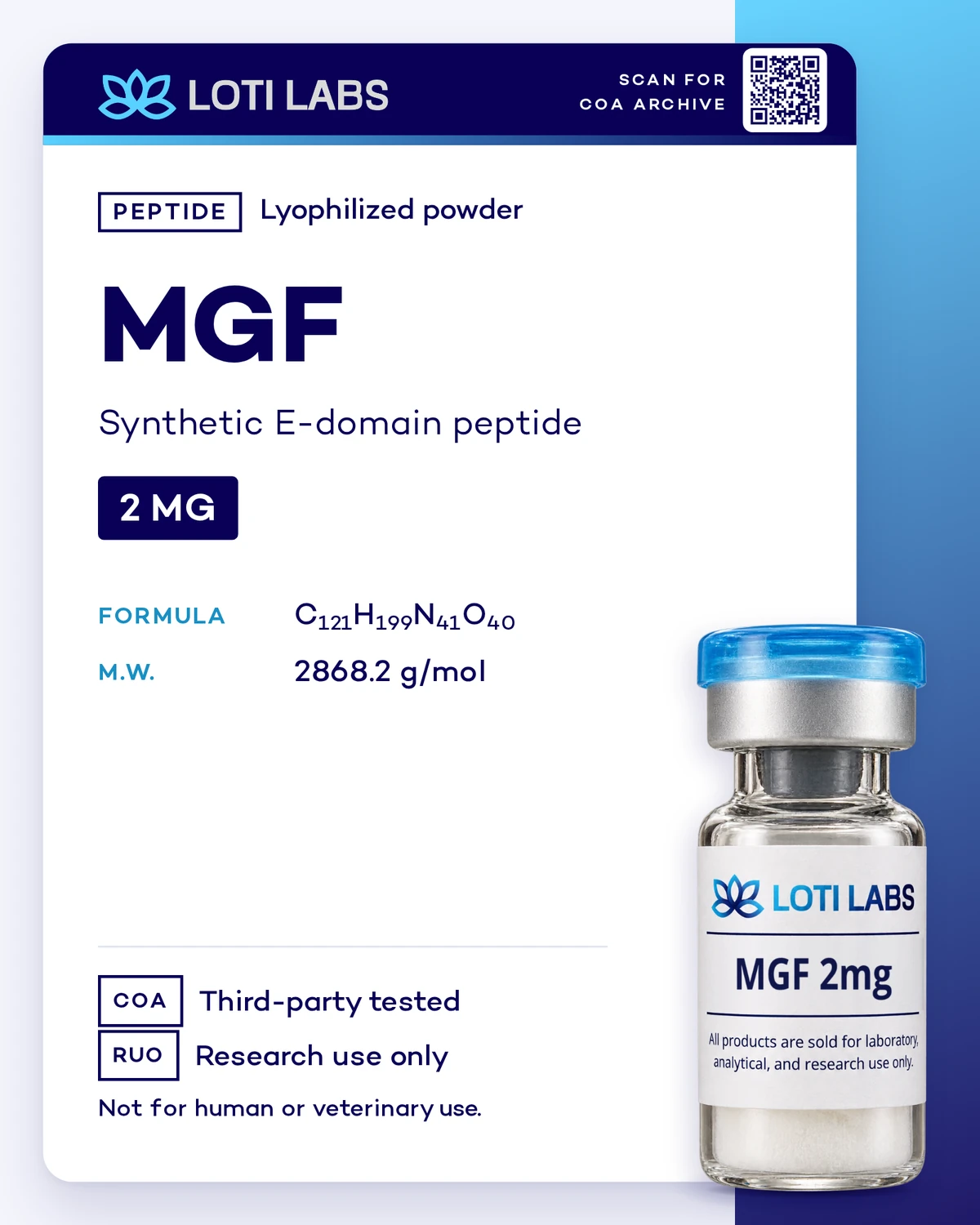 MGF (Mechano Growth Factor) 2mg, Loti Labs