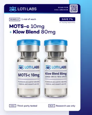 MOTS-c 10mg + Klow Blend 80mg Bundle by Loti Labs, research use only
