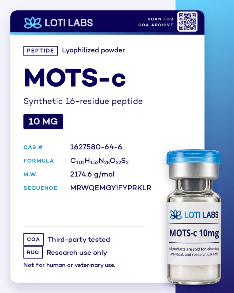 MOTS-c 10mg by Loti Labs, research use only