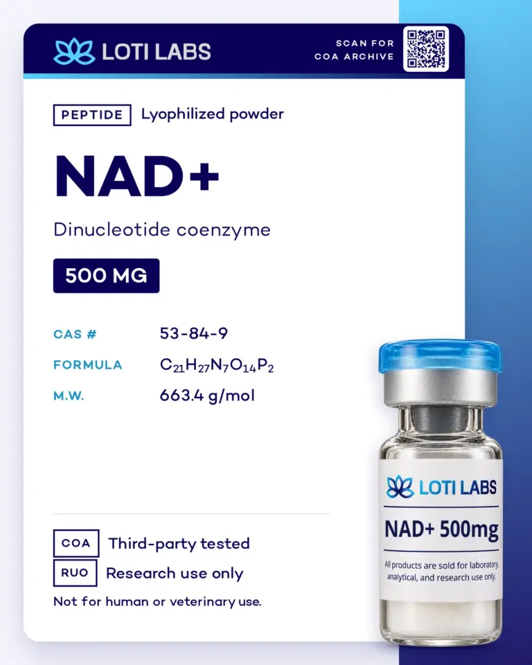 NAD+ 500mg by Loti Labs, research use only