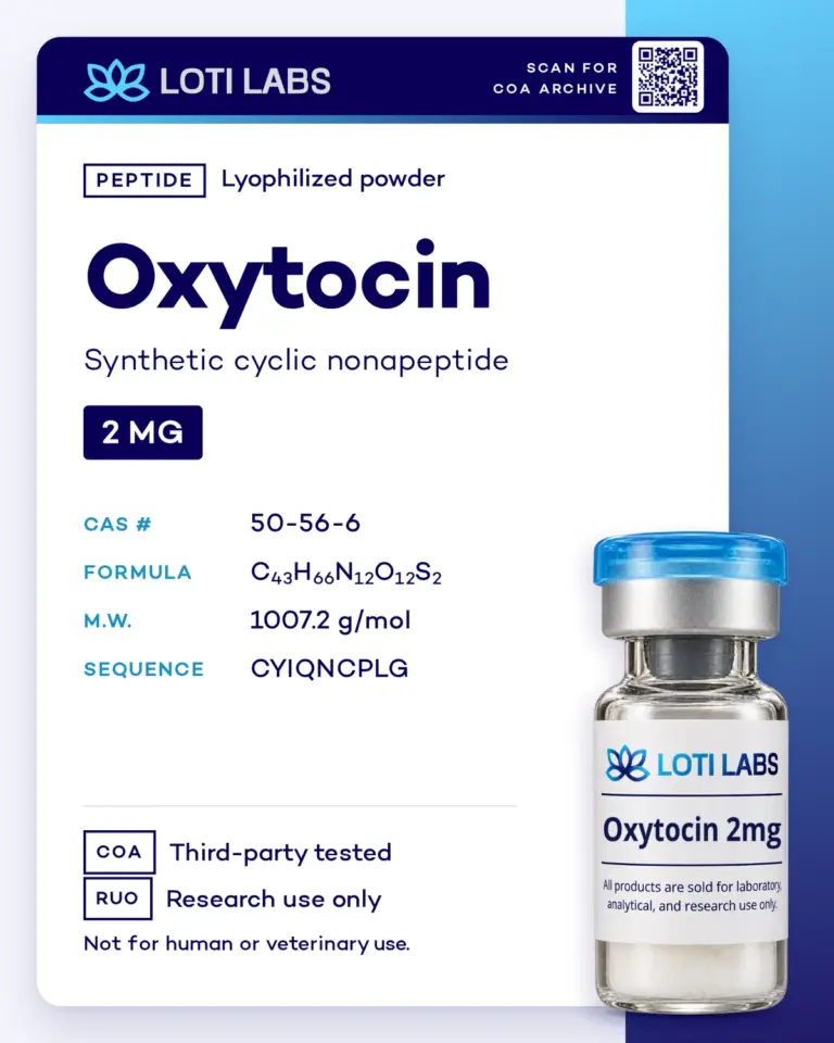 Oxytocin 2mg by Loti Labs, research use only