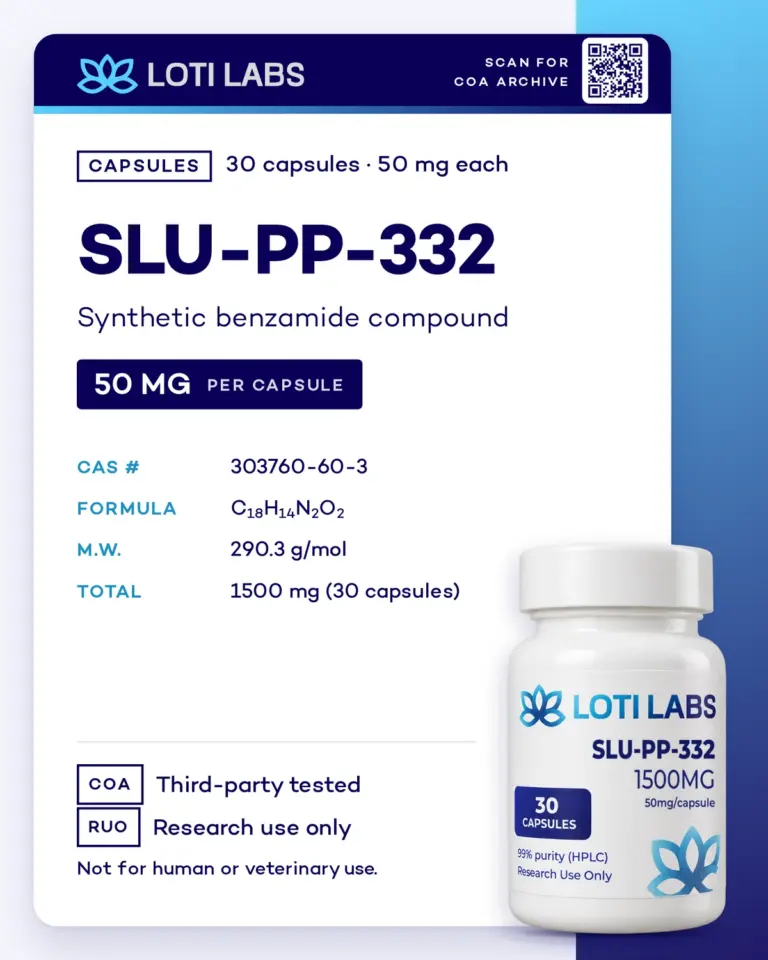 SLU-PP-332 Capsules (50mg/capsule, 30 capsules) by Loti Labs, research use only