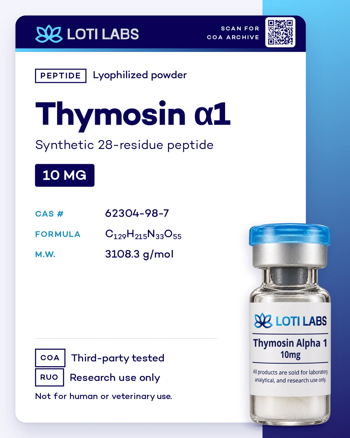 Thymosin Alpha 1 10mg, Loti Labs
