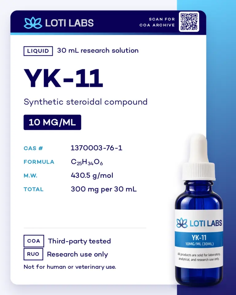 YK-11 10mg/ml (30ml) by Loti Labs, research use only